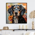 thumbnail image 1 of Designart "Lively Dog In Pop Art Style" Pop Art Floater Framed Canvas Prints, 1 of 5