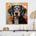 thumbnail image 1 of Designart "Lively Dog In Pop Art Style" Pop Art Floater Framed Canvas Prints, 1 of 5