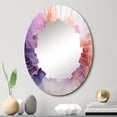 thumbnail image 1 of Designart "Lively Spirals" Abstract Spirals Round Wall Mirror - Modern Oval Printed Decorative Oversized Mirror - Multiple Color Options, 1 of 4