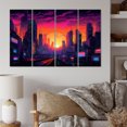 thumbnail image 1 of Designart "Los Angeles City Of Angels Urban Majesty I" Los Angeles Metal Wall Decor Set, 1 of 5
