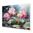 thumbnail image 1 of Designart "Lotus Pond China Art painting I" Chinese Metal Wall Decor, 1 of 5