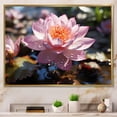 thumbnail image 1 of Designart "Lotus Serenity Symbol of Purity II" Floral Floater Framed Canvas Print, 1 of 7