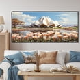thumbnail image 1 of Designart "Lotus Temple Indian Art" Oversized People Framed Wall Art - Global White Indian Art Living Room Framed Canvas Art, 1 of 7