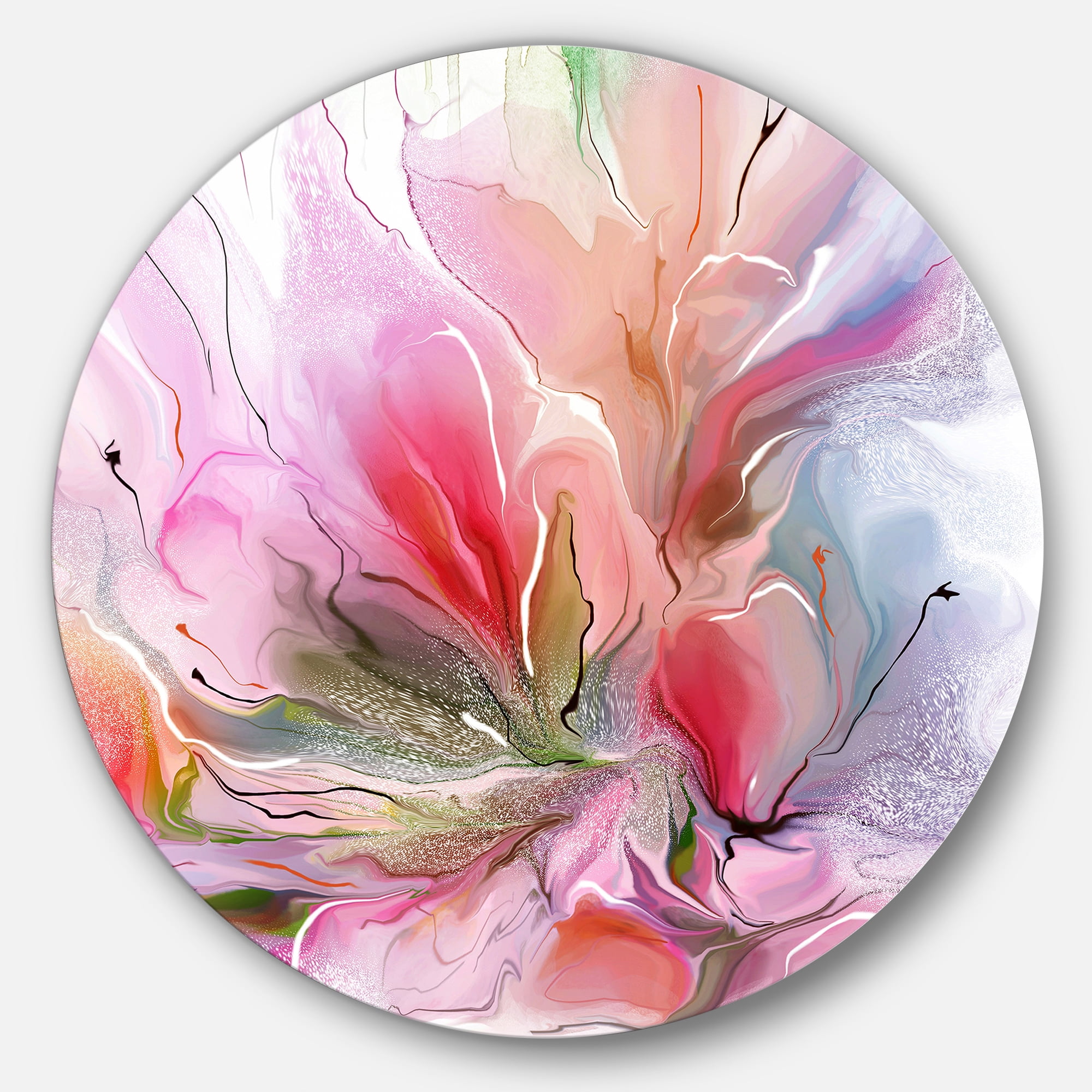 Designart 'Lovely Painted Floral Design' Extra Large Floral Wall Art
