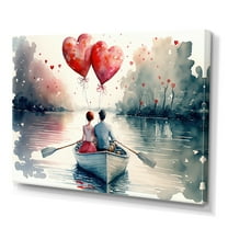 Designart Loving Couple Spending Time Outdoors III Canvas Wall Art