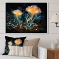 thumbnail image 1 of Designart "Luminescent Beauty of Jellyfish III" Animals Floater Framed Wall Decor, 1 of 7