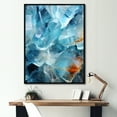 thumbnail image 1 of Designart "Luminous Blue Quartz" Spiritual Stone Floater Framed Wall Decor, 1 of 1