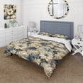 thumbnail image 1 of Designart "Luminous Lace Floral Design II" White Floral Bedding Covert Set - Cottage Bed Set With 2 Shams, 1 of 5