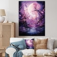 thumbnail image 1 of Designart "Luminous Moonlight With Nightly Flowers I" Moon Wall Art Prints, 1 of 7