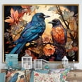 thumbnail image 1 of Designart "Luminous Rulers of the Crow" Animals Floater Framed Canvas Wall Art, 1 of 7