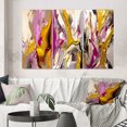 thumbnail image 1 of Designart "Luscious Interlude Divine Secrets in Abstract I" Abstract Painting Wall Art Set Of 3 - Modern Pink Gallery Wall Set For Home Decor, 1 of 6
