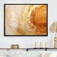 thumbnail image 1 of Designart "Lush Vortex In Copper And Gold" Abstract Spirals Floater Framed Wall Decor, 1 of 5