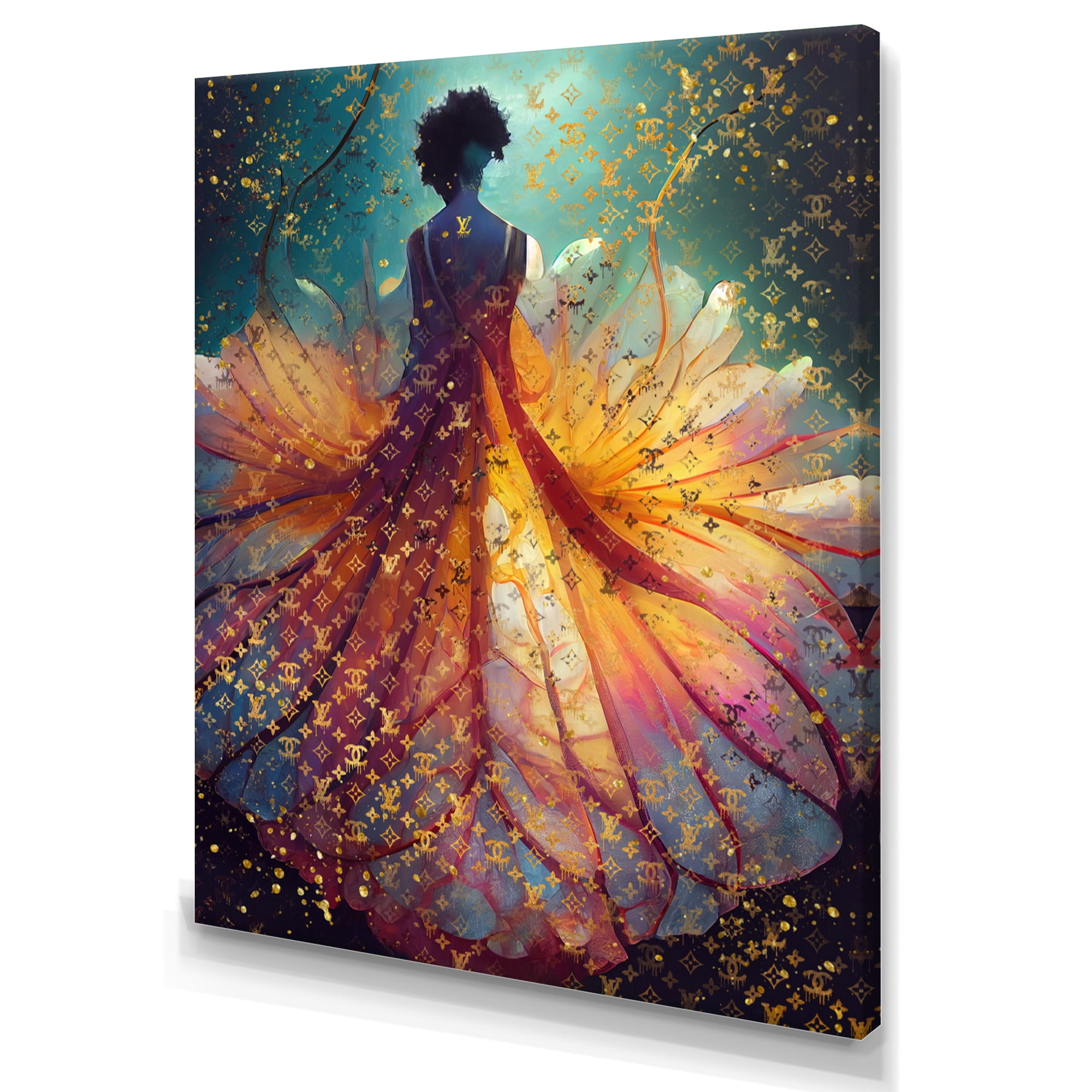 Designart Luxurious Fantasy Dress II Canvas Wall Art
