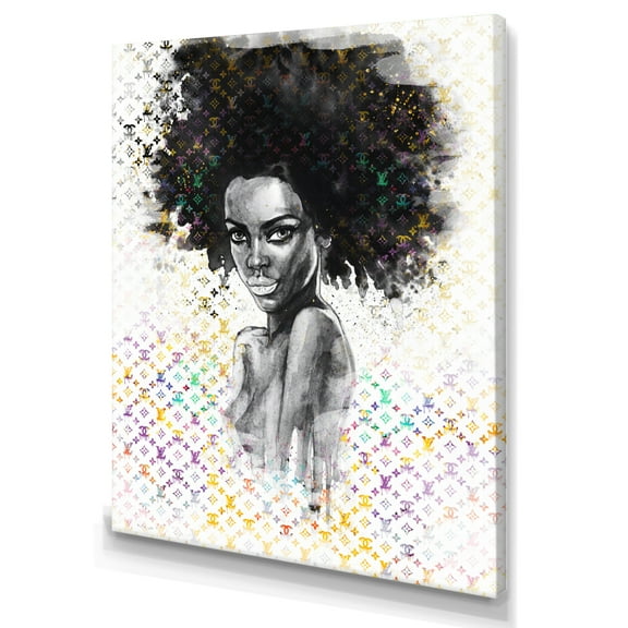 Designart Luxurious Femela Sketch II Canvas Wall Art