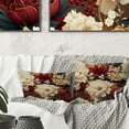 thumbnail image 1 of Designart "Luxurious Poppy Splendor III" Floral Printed Throw Pillow, 1 of 5