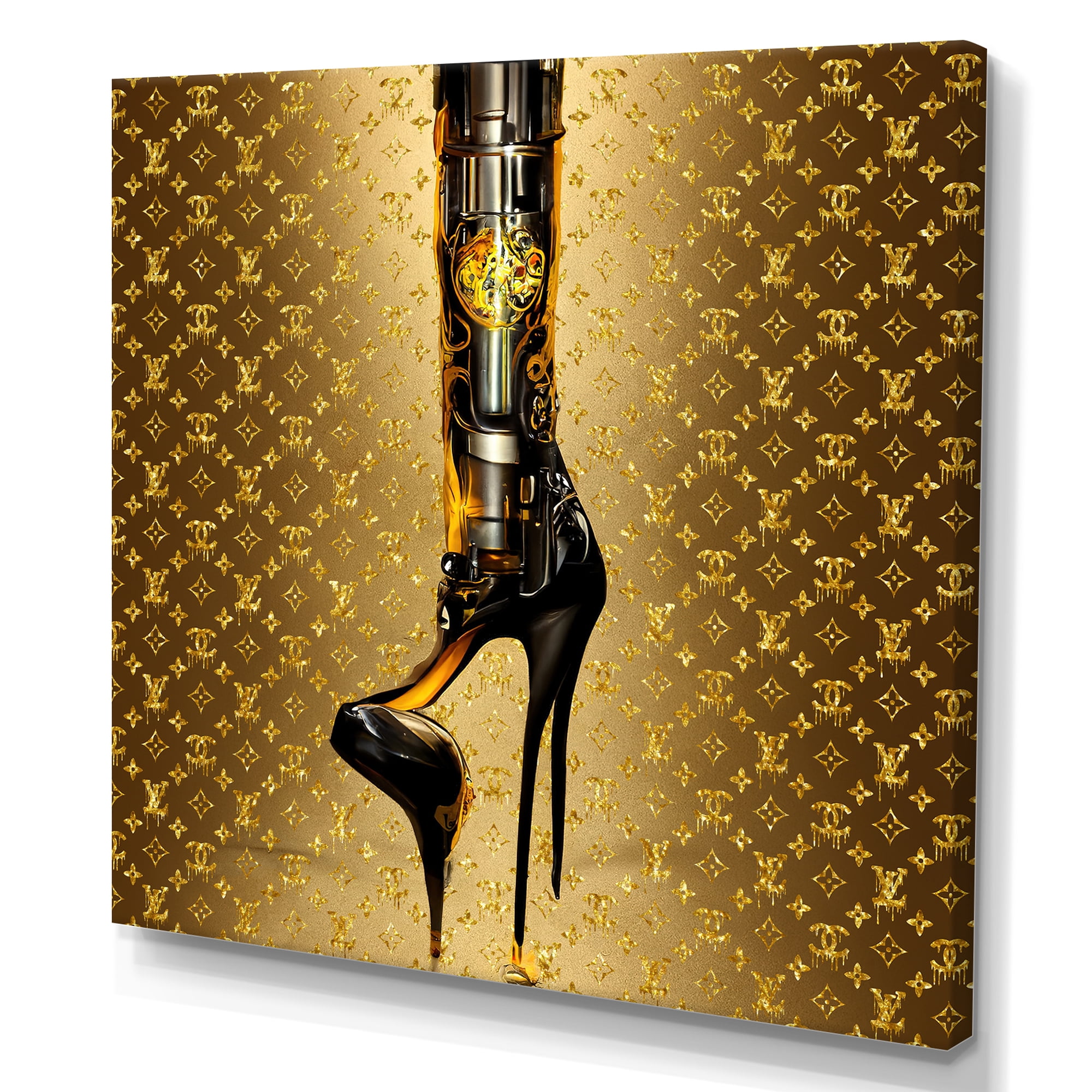 Designart Luxury Brand Bionic Heel II Canvas Wall Art