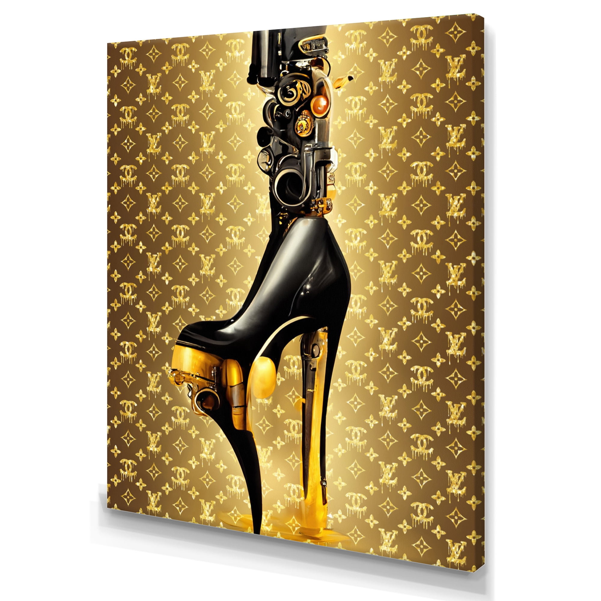 Designart Luxury Brand Bionic Heel III Canvas Wall Art