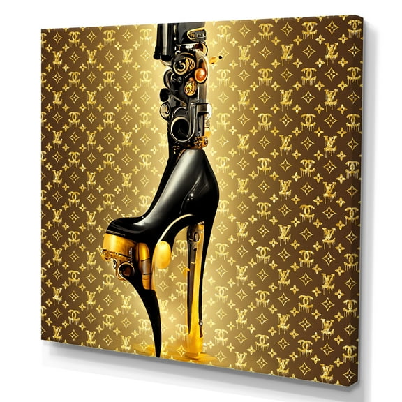 Designart Luxury Brand Bionic Heel IV Canvas Wall Art