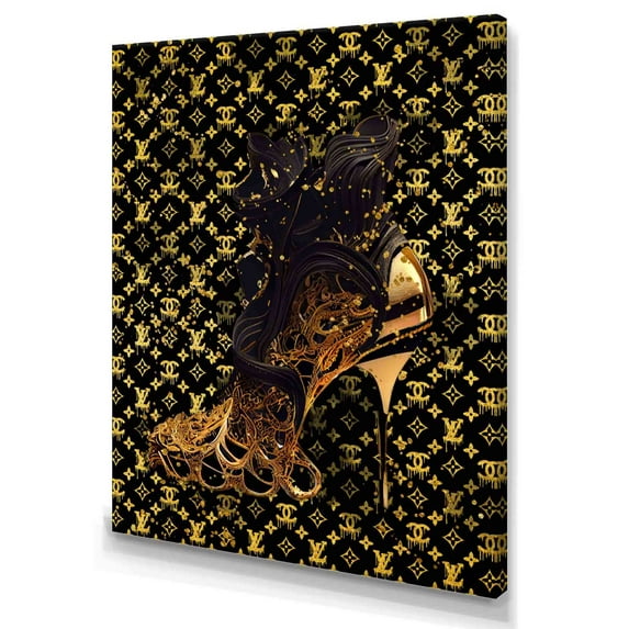 Designart Luxury Brand Stiletto Design Canvas Wall Art