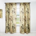 thumbnail image 1 of Designart 'Luxury Golden Pattern I' Mid-Century Modern Curtain Panel, 1 of 5