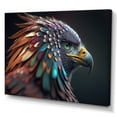 thumbnail image 1 of Designart Macro Colorful Feather Eagle V Canvas Wall Art, 1 of 5
