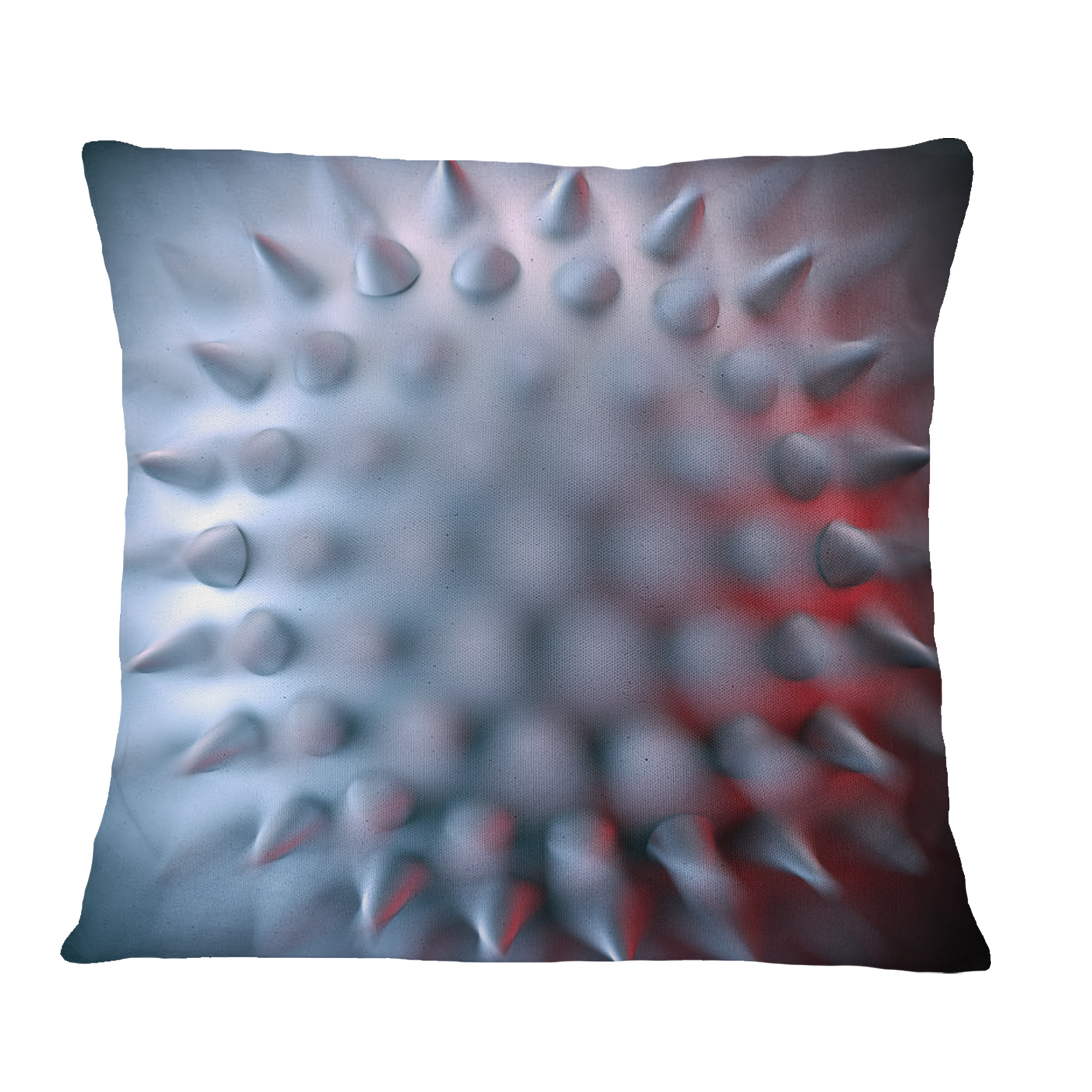 Designart Macro Prickly Texture Design - Abstract Throw Pillow - 16x16