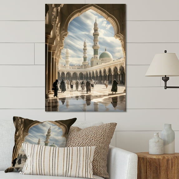 Designart "Madinah Medina Islam painting" Religion & Spirituality Metal Wall Decor