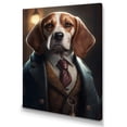 thumbnail image 1 of Designart Mafia Beagle II Canvas Wall Art, 1 of 5