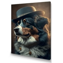 Designart Mafia Dog IV Canvas Wall Art