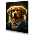 thumbnail image 1 of Designart Mafia Golden Retriever Canvas Wall Art, 1 of 5