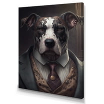 Designart Mafia Pitbull I Canvas Wall Art