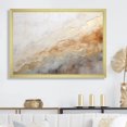 thumbnail image 1 of Designart "Magic Marble Geode In Gold And White" Abstract Marble Picture Framed Wall Decor, 1 of 5