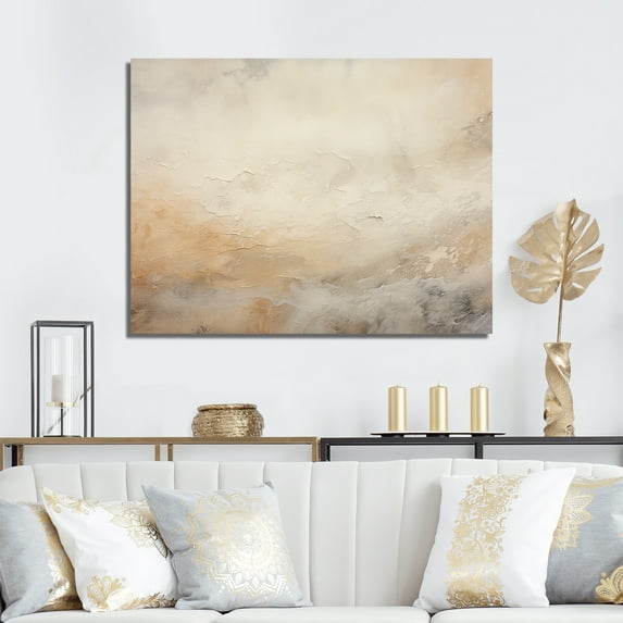 Designart "Magic Marble Geode In Gold And White II" Abstract Marble Wall Art Prints