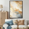 thumbnail image 1 of Designart "Magic Marble Geode In Gold And White IV" Abstract Marble Floater Framed Canvas Wall Art, 1 of 5