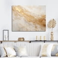 thumbnail image 1 of Designart "Magic Of Gold And White Marble Geode" Abstract Marble Wall Decor, 1 of 7