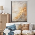 thumbnail image 1 of Designart "Magic Of Gold And White Marble Geode IV" Abstract Marble Floater Framed Canvas Wall Art, 1 of 5