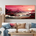thumbnail image 1 of Designart "Magical Dusk in Pink and Yellow II" Oversized Coastal Framed Wall Art - Coastal Pink Coastal Sunset Bedroom Framed Canvas Wall Art, 1 of 7