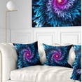 thumbnail image 1 of Designart Magical Glowing Fractal Flower - Floral Throw Pillow - 18x18, 1 of 5