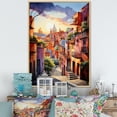 thumbnail image 1 of Designart "Magical Oaxaca Surrealism in Colorful Mexico I" Cityscapes Floater Framed Canvas Print, 1 of 7