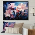 thumbnail image 1 of Designart "Magical Pink Blossom Oasis" Hibiscus Floater Framed Canvas Art Print, 1 of 5