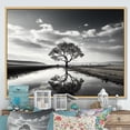 thumbnail image 1 of Designart "Magical Riverside Landscape I" Landscape Forest River Floater Framed Wall Decor, 1 of 5