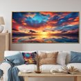 thumbnail image 1 of Designart "Magical Sunset Skies I" Oversized Landscapes Framed Wall Art - Traditional Blue Sky Bedroom Framed Canvas Wall Art, 1 of 7