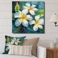 thumbnail image 1 of Designart "Magical Symphony Of White Plumeria I" Plumeria Wall Art Living Room, 1 of 7