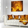 thumbnail image 1 of Designart Magical Yellow Psychedelic Tree - Abstract Throw Pillow - 18x18, 1 of 1