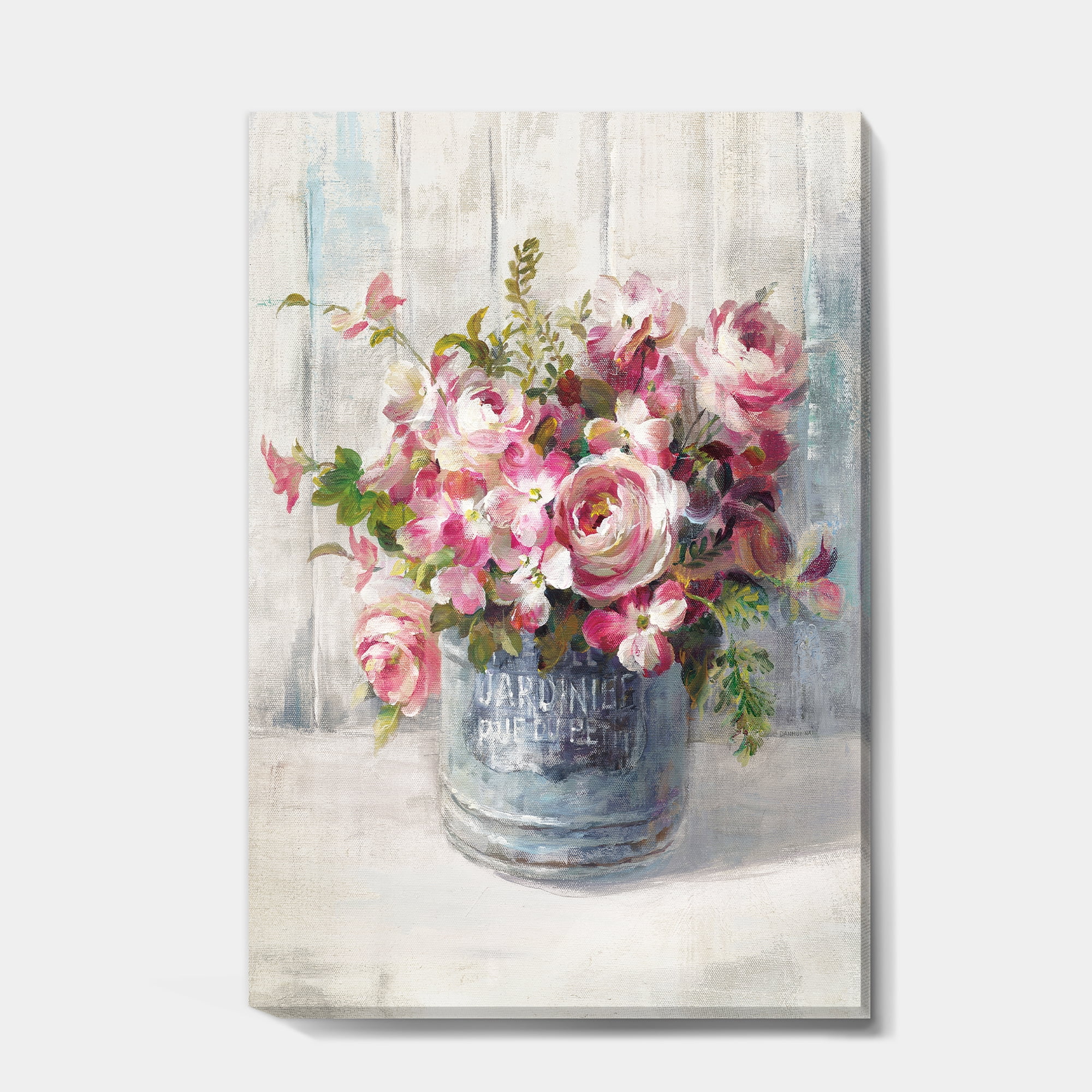 Designart 'Maison Des Fleurs III' Cabin & Lodge Canvas Art