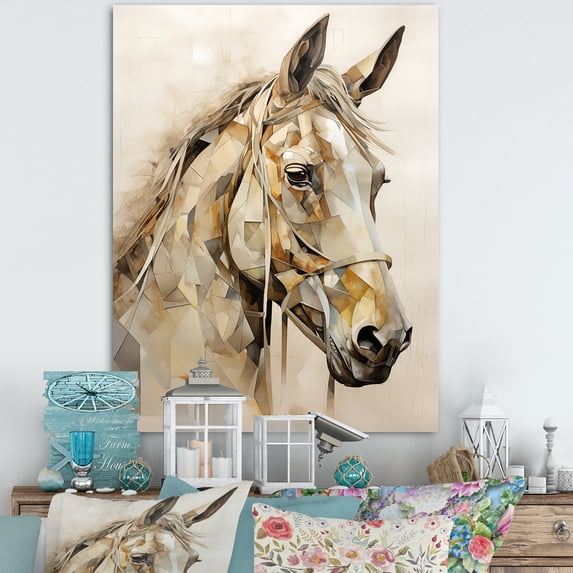 Designart "Majestic Equine Beauty" Animals Horse Wall Decor