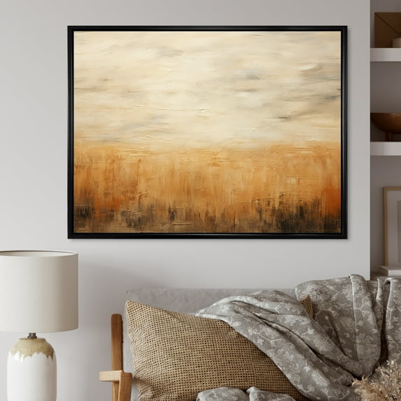 Designart "Majestic Grasslands Of The Prairies VI" Prairies Floater Framed Wall Art Prints