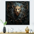 thumbnail image 1 of Designart "Majestic King of the Jungle II" Animals Metal Art Print, 1 of 1