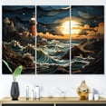 thumbnail image 1 of Designart "Majestic Lighthouse on the Coast II" Nautical & Beach Wall Art Prints Set, 1 of 5
