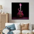 thumbnail image 1 of Designart "Majestic Magenta Modern Guitar I" Music Wall Art Living Room, 1 of 7